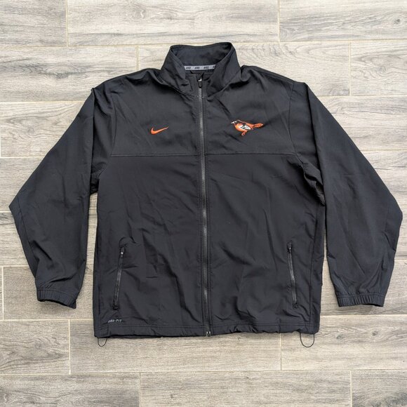 Nike Dri-Fit Baltimore Orioles Training Jacket Men's Size 2XL Black Full Zip - Picture 1 of 12